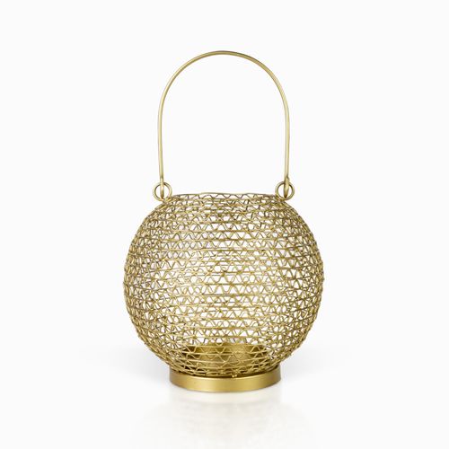 Farol esfera dorado 20x20cm