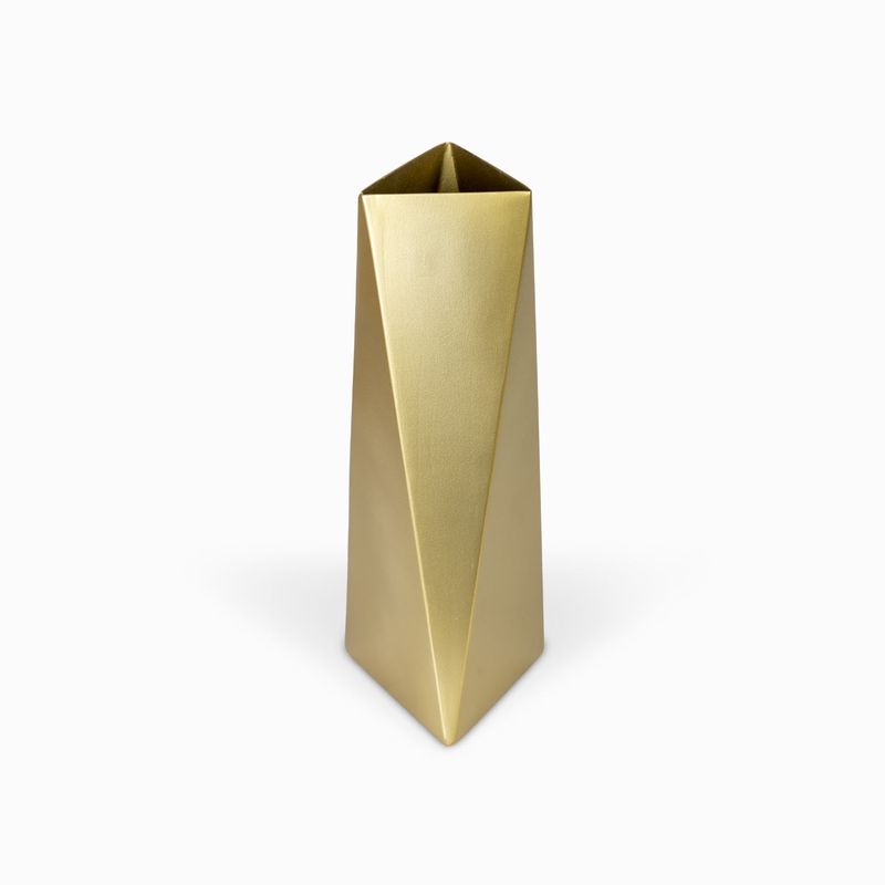 Florero-origami-dorado