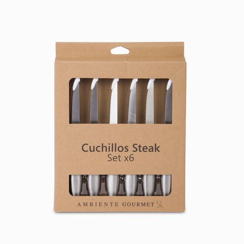 Set de cuchillos steak x 6