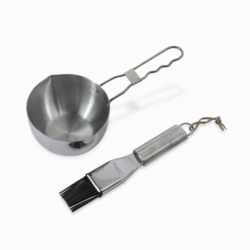 Salsero con brocha para bbq
