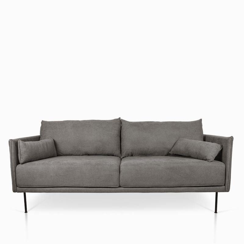 Sofa-elementary-gris-87x203x88