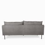 Sofa-elementary-gris-87x203x88