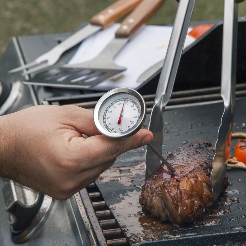 Termómetro de Carne BBQ, Termometro de Alimentos para la Cocina Parrilla  Comida