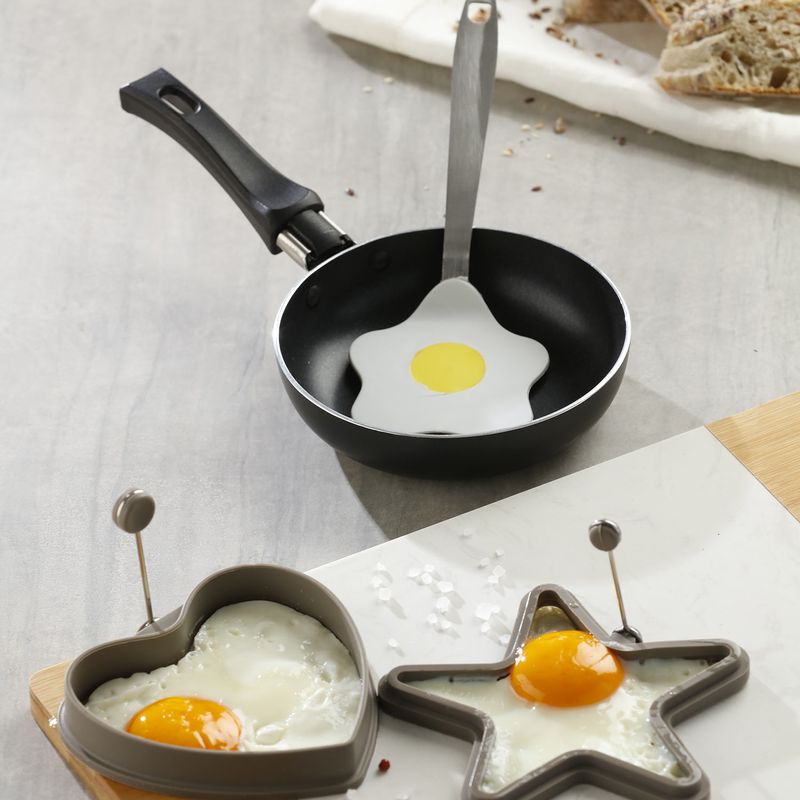  GOOFFY Sartén pequeña antiadherente para huevos Sartén de  cocina Sartén de cocina Sartén profunda Sartén de aceite con mango : Hogar  y Cocina