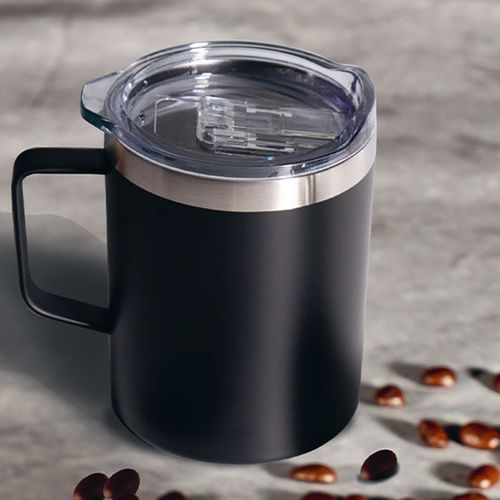 Mug doble pared en acero negro