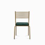 Silla-lineas-doradas-velvet-verde