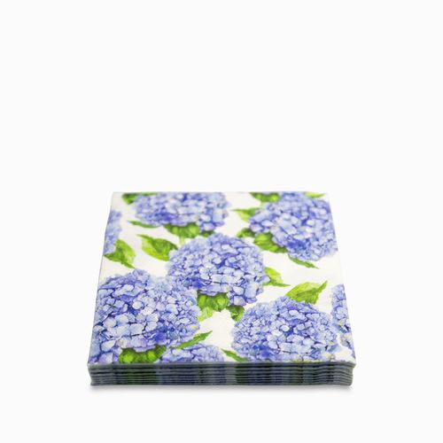 Servilletas hortensia morada set x20