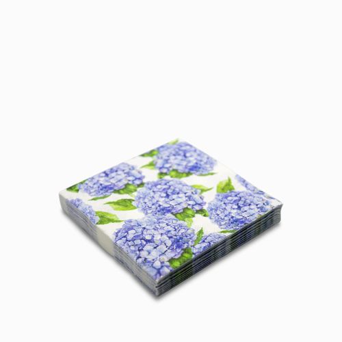 Servilletas hortensia morada set x20