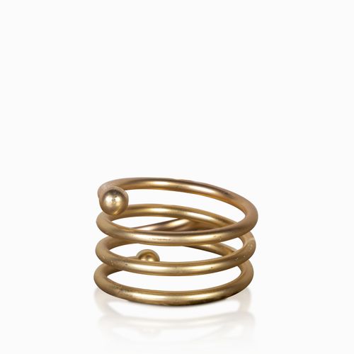 Set aro servilleta espiral dorado setx4