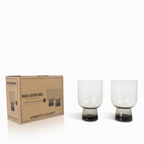 Vaso aspen gris setx2