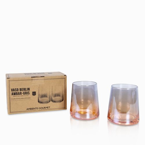 Vaso berlin ambar-gris setx2