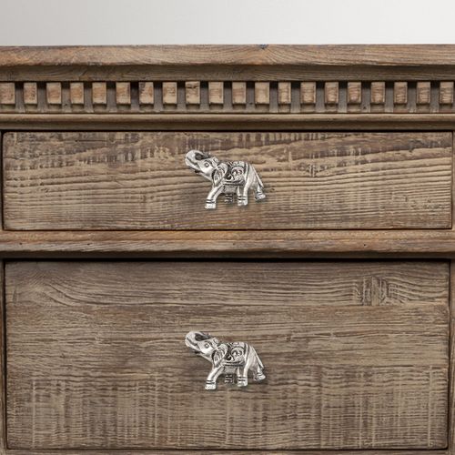 Pomo elefante aluminio set x 2