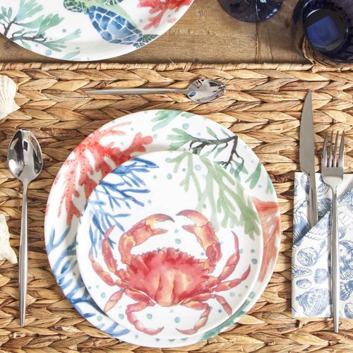 Plato corales cangrejo 20 cm