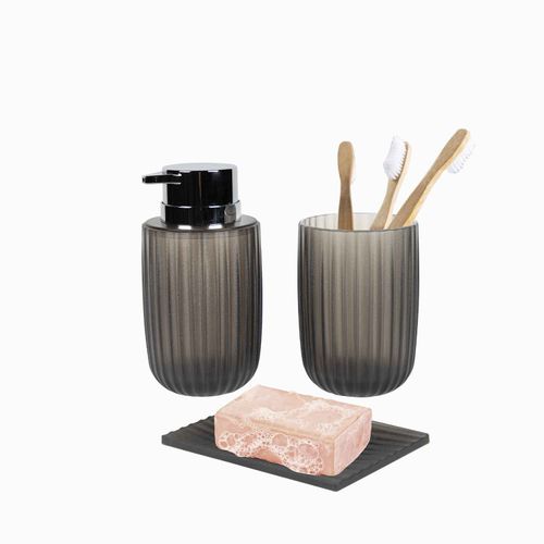 Vaso rayas gris 415 ml