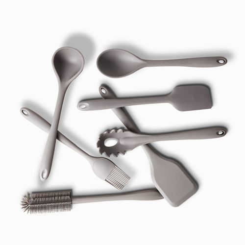 Cuchara en silicona gris