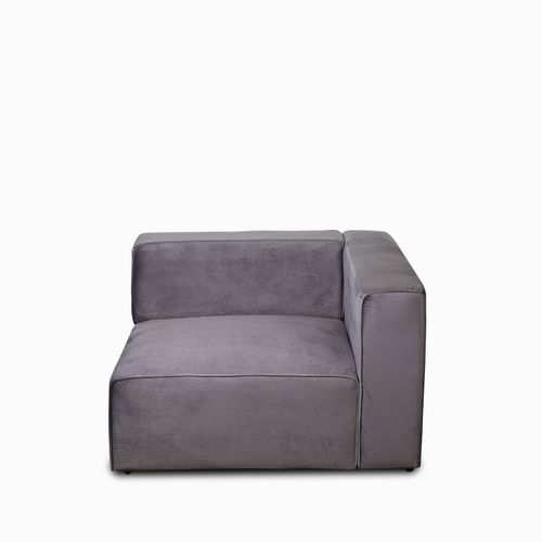 Modular Avalon Esquina Derecho Velvet Gris