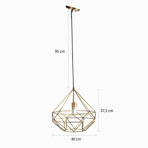 Lámpara Rombo brass