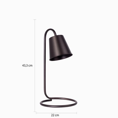 Lámpara de mesa Equo negra