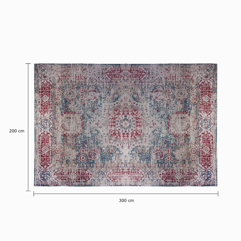 Tapete-camlin-rojo-beige-140x200-cm