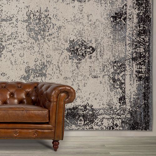 Tapete Vintage gris oscuro 140x200cm