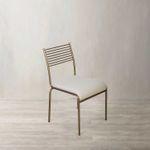 Silla-Lineas-Doradas-en-lino-beige