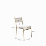 Silla-Lineas-Doradas-en-lino-beige