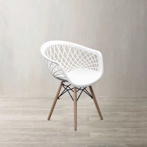 Silla James rayas blanca