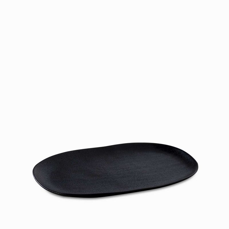 Bandeja-oval-negro-mate-30cm