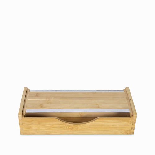 Dispensador para rollo de papel en bambu