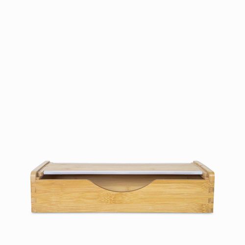 Dispensador para rollo de papel en bambu