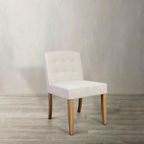 Silla comedor espaldar bajo capitoneado