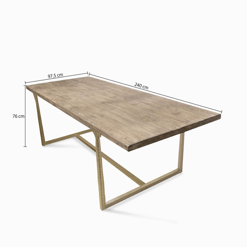 Mesa-de-comedor-t-bracedorada76x240x100