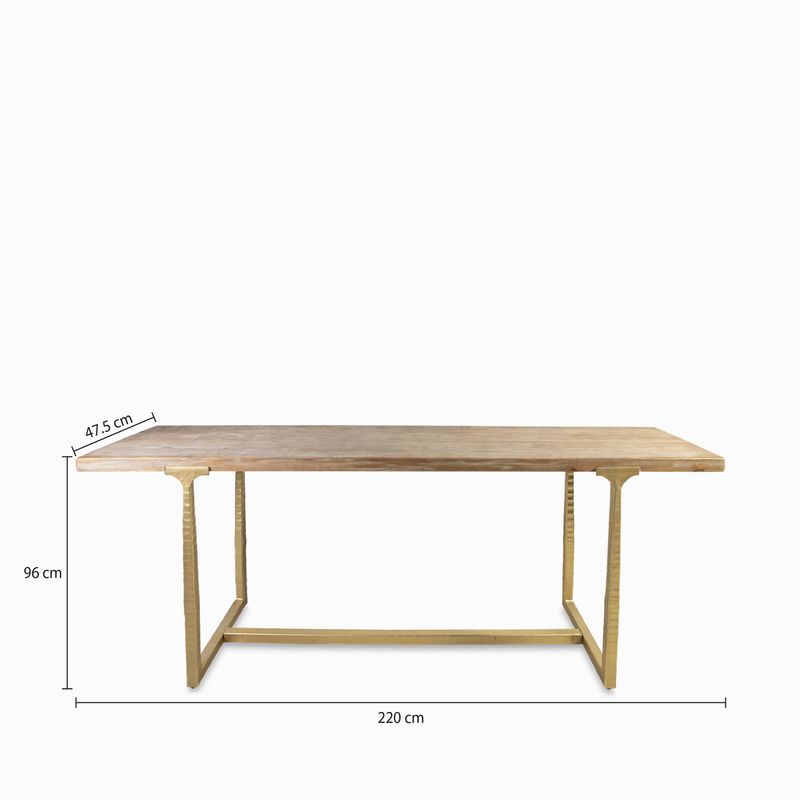 Consola-t-brace-dorada-82x220x50