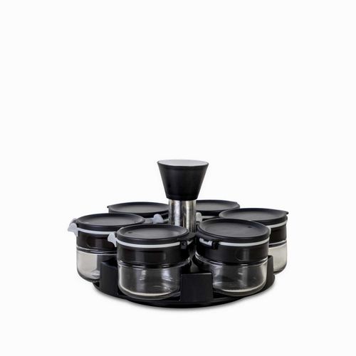 Set para especias negro x6
