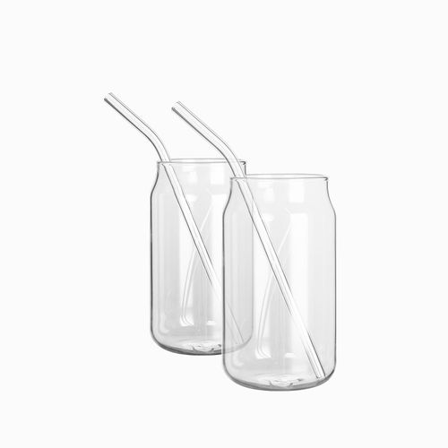 Vaso con pitillo setx2