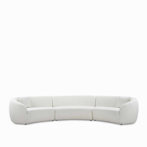 Seccional curvo 3 ptos beige