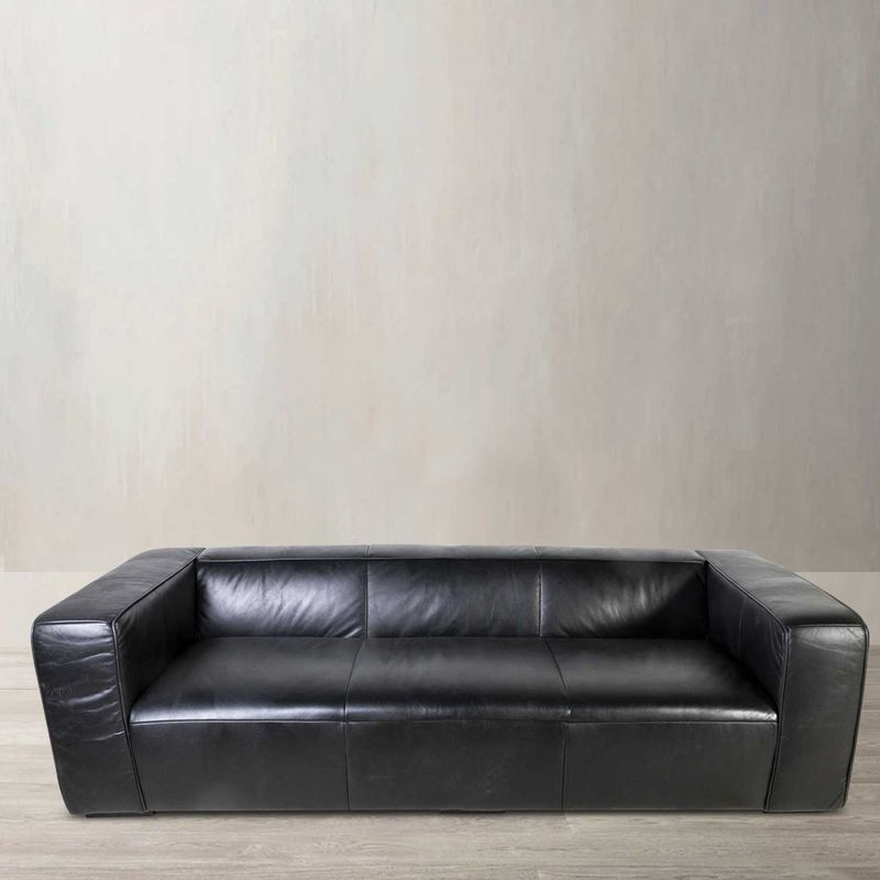 Sofa-Cuero-3-puestos-Comfort-Negro