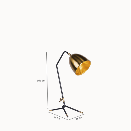 Lámpara mesa Tripo Brass