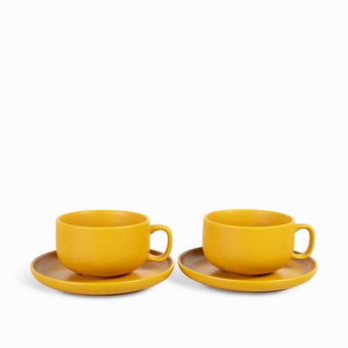 Pocillo y plato puebla 400ml setx2