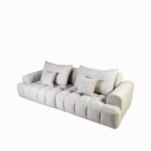 Sofa 4ptos montreal beige 75x260x85