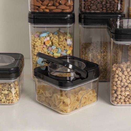 Recipiente para almacenar tapa negra 370ml