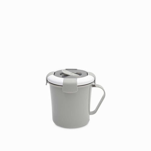 Recipiente hermético redondo gris 683 ml