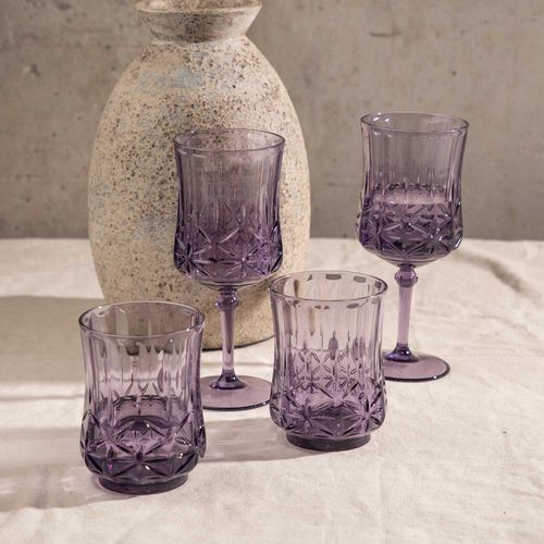 Vaso venus morado 450ml setx2