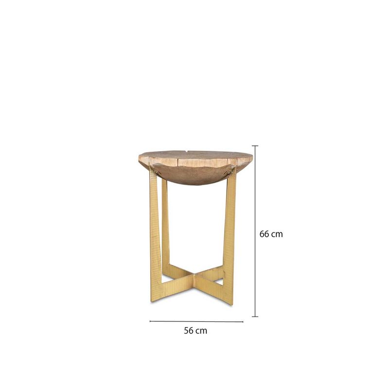 Mesita-tronco-oval-brass-66x56x56-cm
