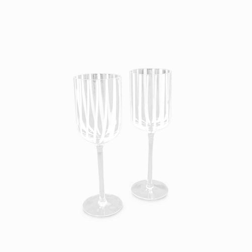 Copa líneas blancas 345ml setx2