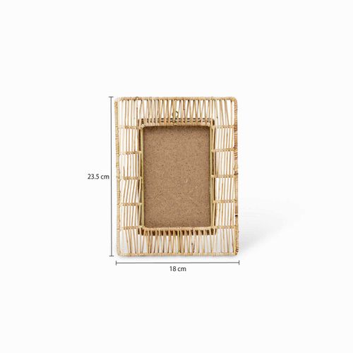 Portarretrato bambú tejido