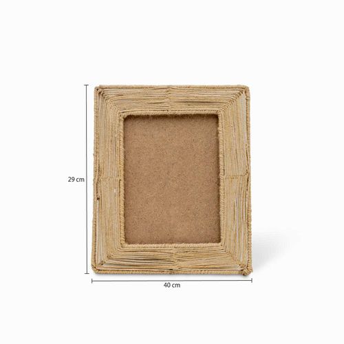 Portarretratos yute en marco