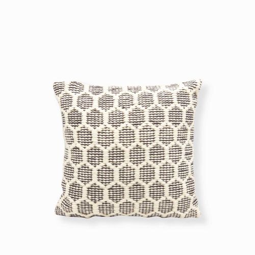 Cojin panal beige 45x45cm