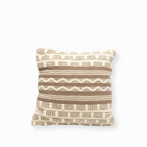 Cojin zig natural 45x45cm
