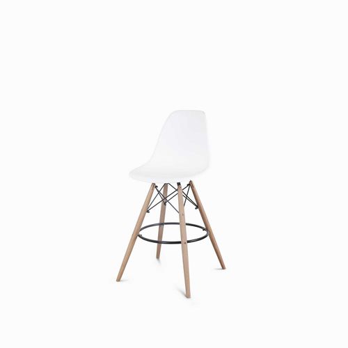 Silla de bar James blanca